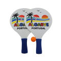 Logotipo personalizado Wooden Beach Tennis Racket Conjunto